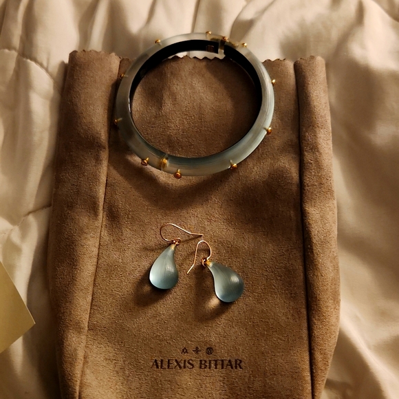 Alexis Bittar Jewelry - Alexis bittar teardrop earrings and bracelet